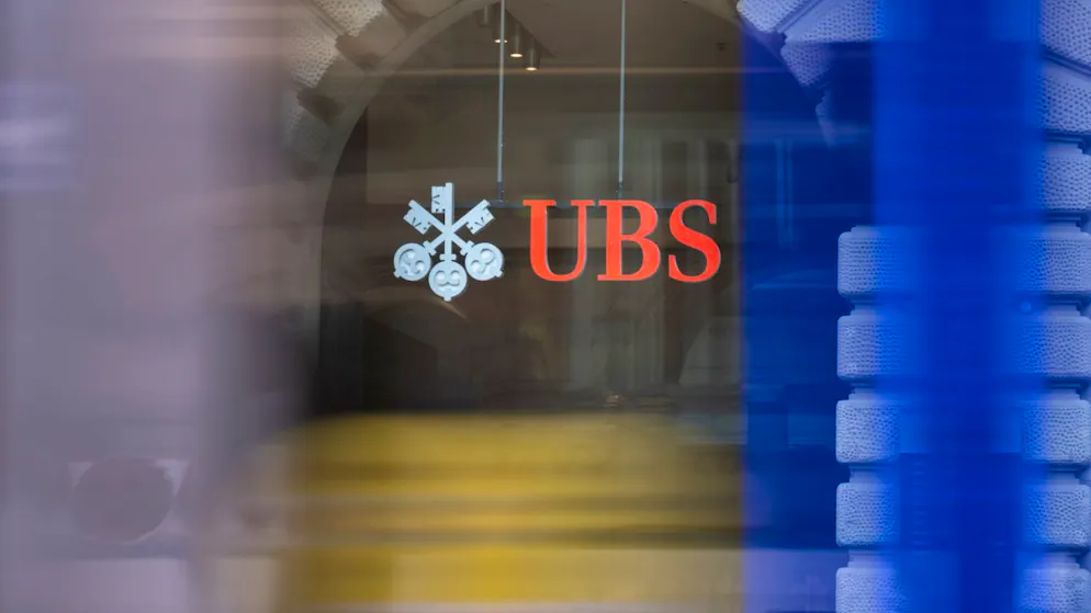 Due to fears about regulation. UBS shares clearly under pressure