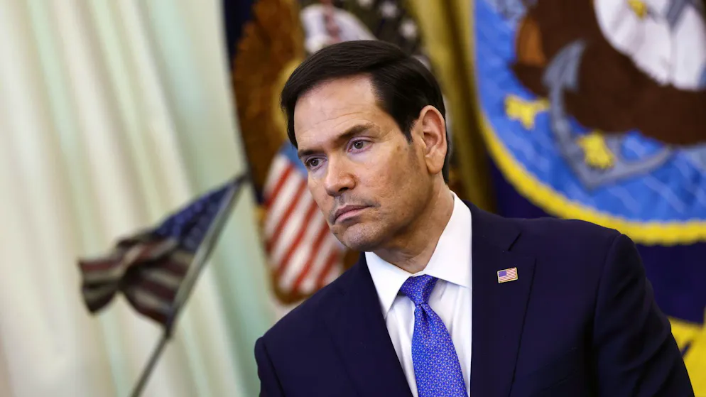 US-Aussenminister Marco Rubio am Donnerstag im Weissen Haus.
