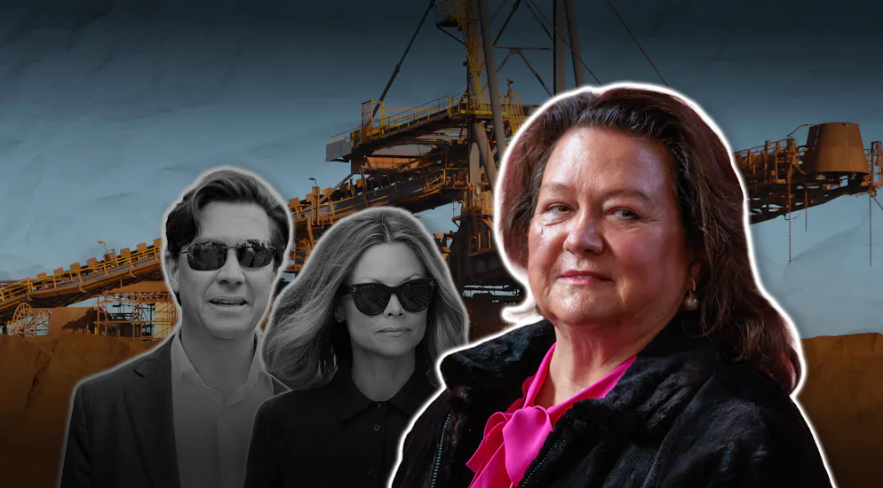 Gina Rinehart befand sich mit Sohn John Hancock und Tochter Bianca Rinehart sowie einem weiteren Kind in einem jahrelangen Rechtsstreit um das Familienvermögen.