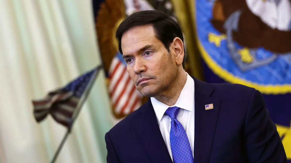 US-Aussenminister Marco Rubio am Donnerstag im Weissen Haus. 