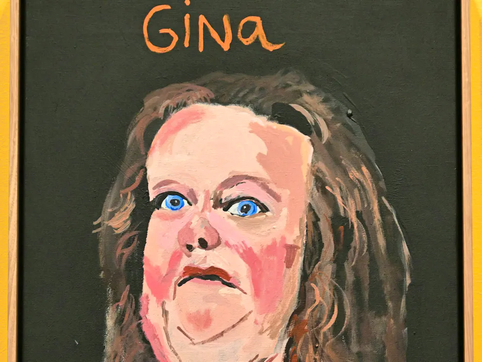 Gina Rinehart in the portrait series "Australia in Color" by artist Vincent Namatjira.