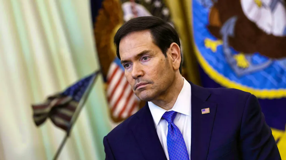 US Secretary of State Marco Rubio at the White House on Thursday.