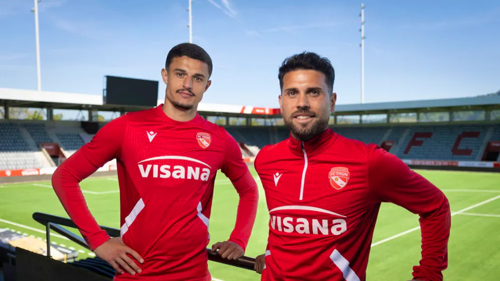 Elmin Rastoder (links) und Leonardo Bertone blicken dem ersten Matchball am Samstag entgegen