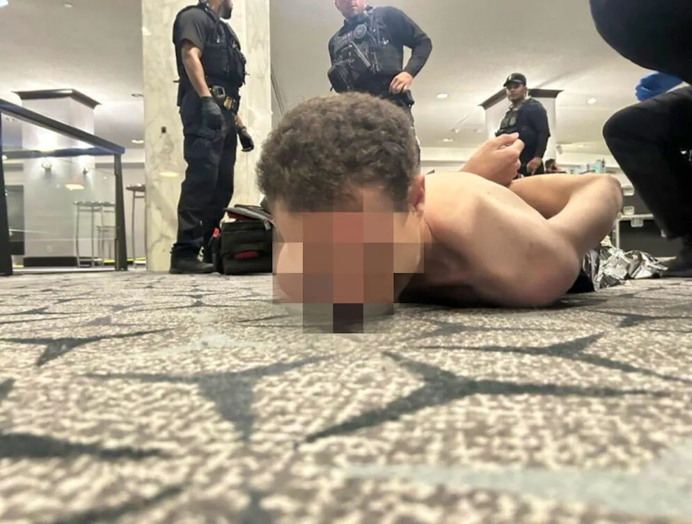 Donald Trump veröffentlichte ein Foto des verhafteten Schützen.