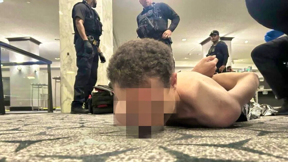 Donald Trump released a photo of the arrested shooter.