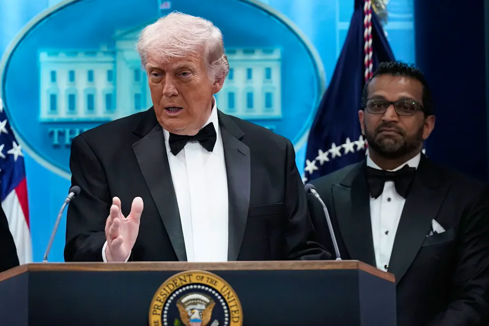 US-Präsident Trump äusserte sich nach dem Vorfall an einer Medienkonferenz.
