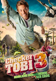 Kinderfilm Checker Tobi 3 mit Abenteurer in exotischer Landschaft, spannende Entdeckungsreise für die ganze Familie