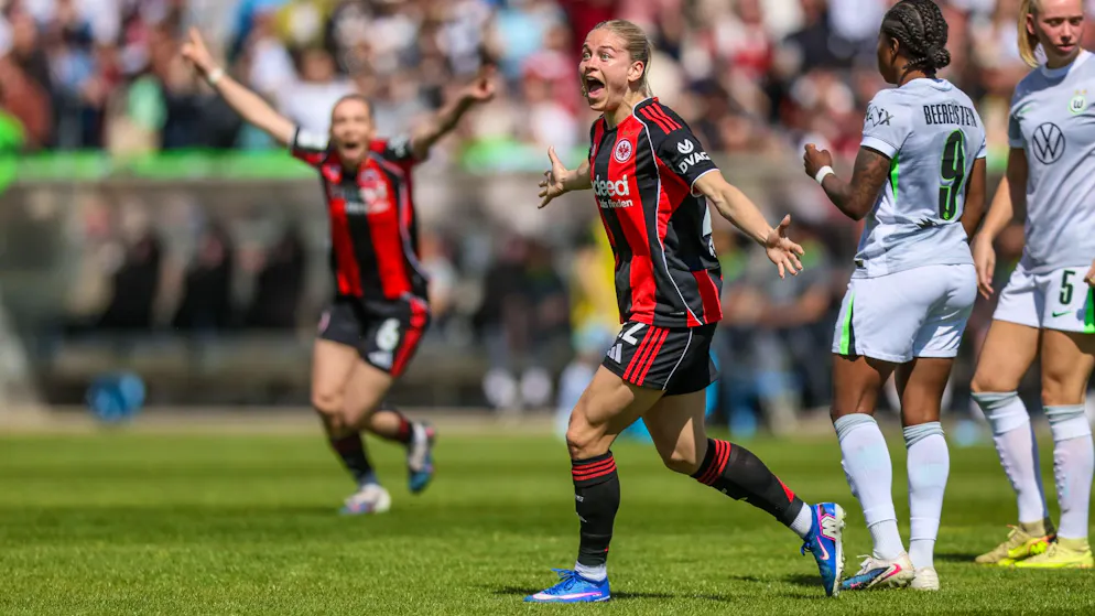 Nadine Riesen überzeugt bei Eintracht Frankfurt als Torschützin und Vorlagengeberin