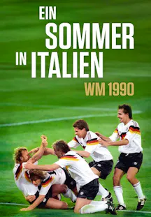 Sportdokumentation zur Fussball WM 1990 mit jubelnden Spielern der deutschen Nationalmannschaft