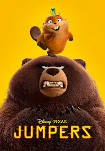 Film d’animation Hoppers avec castor sur ours, aventure colorée et humoristique pour toute la famille