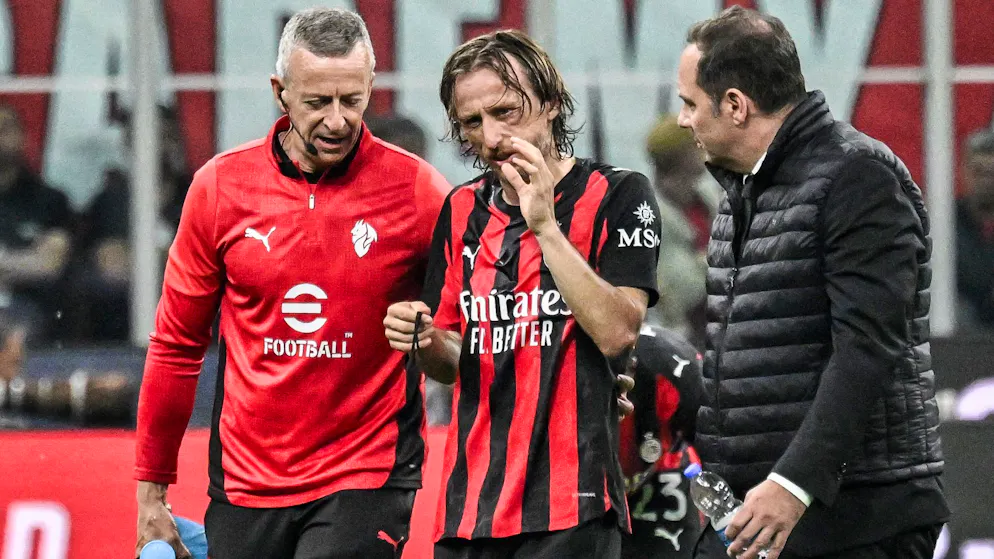 Operation nach Jochbeinbruch: Luka Modric (M).