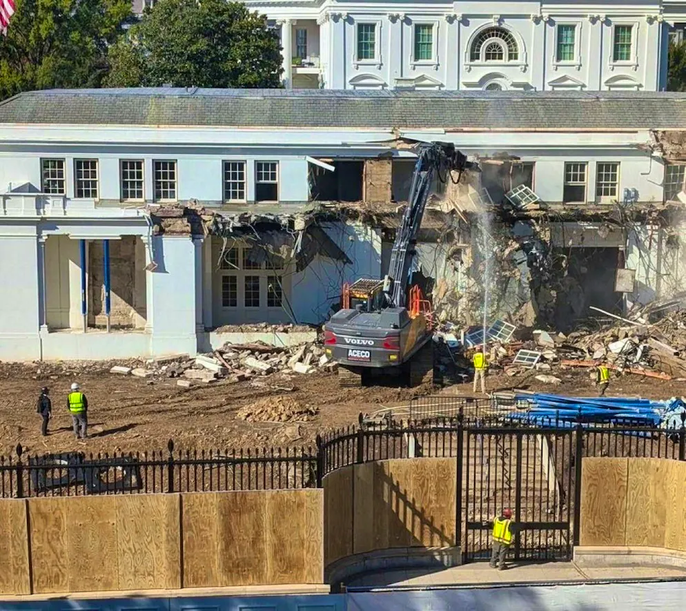 Donald Trump had the historic East Wing of the White House demolished in October 2025.