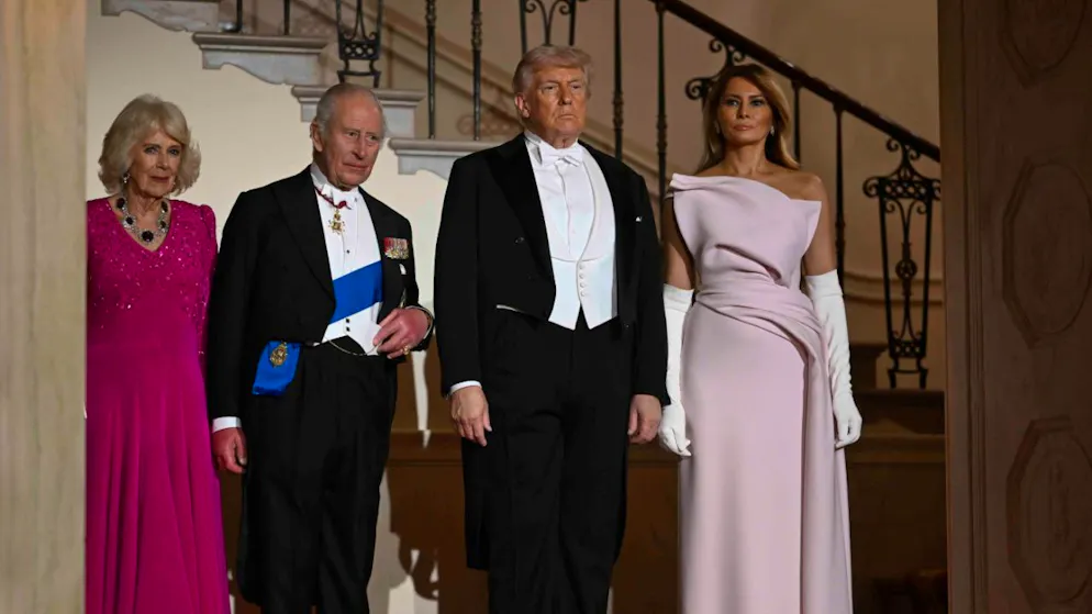 Il re non ha mancato di punzecchiare Trump con qualche battuta.