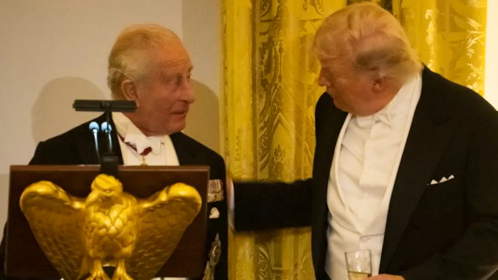 Salle de bal. Charles III à Trump:«Sans les Britanniques, vous parleriez français»