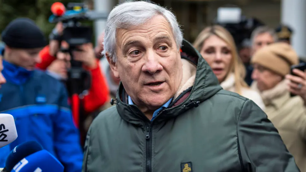 Der italienische Aussenminister Antonio Tajani, hier am Tag nach dem Unglück in Crans-Montana, hatte am 13. Januar erklärt, Italien wolle als Zivilklägerin auftreten. (Archivbild)