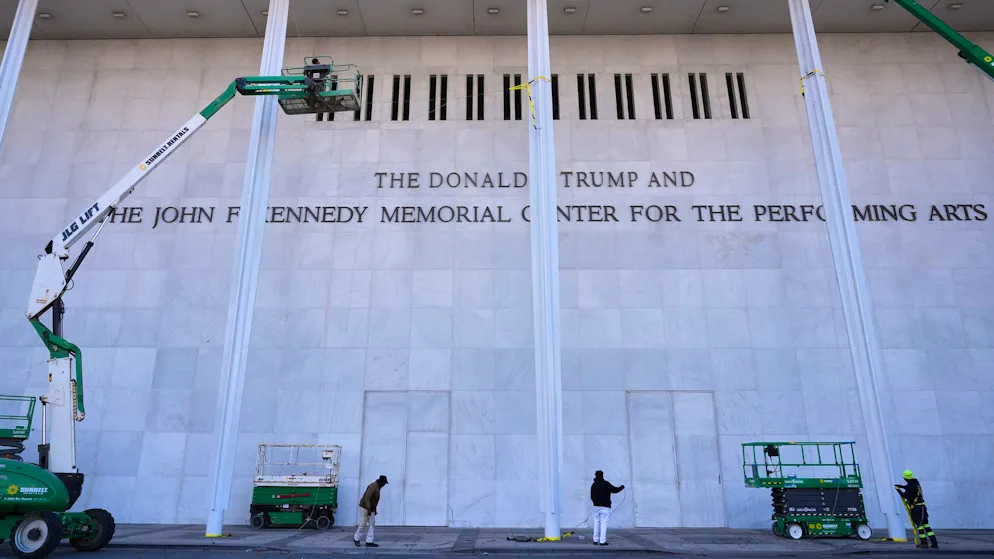 Umstrittene Umbenennung: Am renommierten Kennedy Center wurde Trumps Name angebracht. 