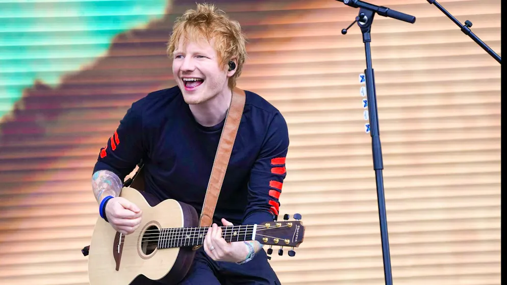He was still performing at the top: Ed Sheeran during a concert at Marvel Stadium in Melbourne, Australia (archive photo).