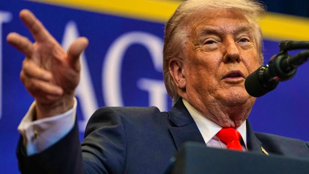 US President Donald Trump speaks at a charter school. Photo: Matt Rourke/AP/dpa