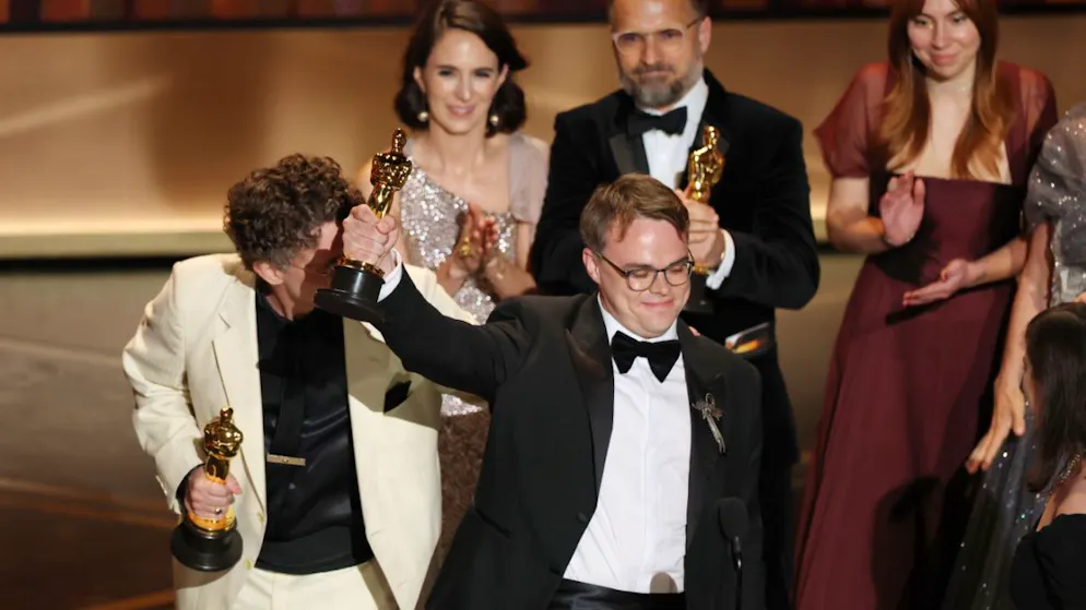 Pavel Talankine (au centre) a jugé «totalement incompréhensible que (les autorités américaines) considèrent un Oscar comme une arme» (archives).