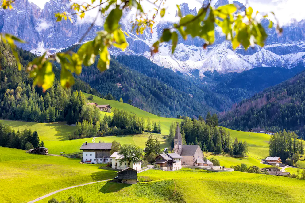 Il paesaggio che tutti vogliono vedere a Santa Maddalena.