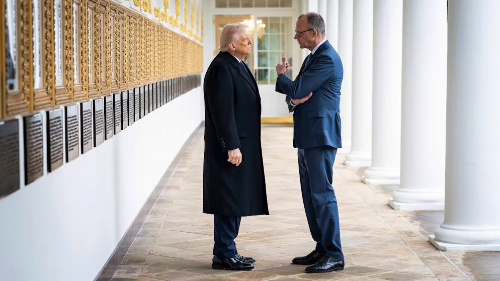 Bis vor Kurzem hatten Trump und der deutsche Kanzler Merz ein gutes Verhältnis.