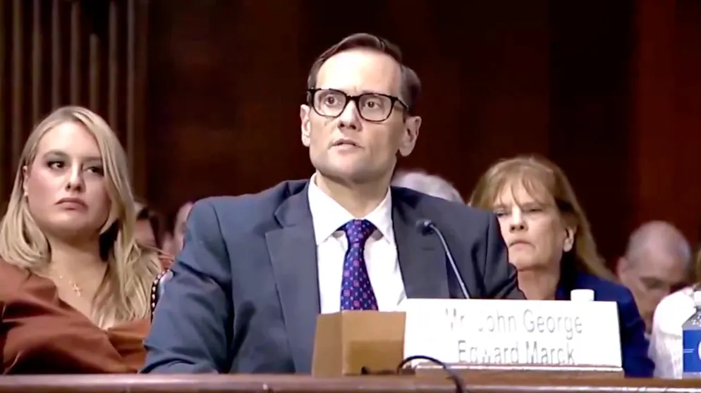 John Marck während der Anhörung im Senatsausschuss am 30. April in Washington.
