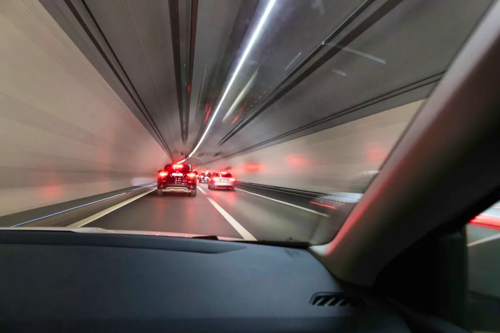 The incident took place in the Aescher Tunnel, which is part of Zurich's western bypass.