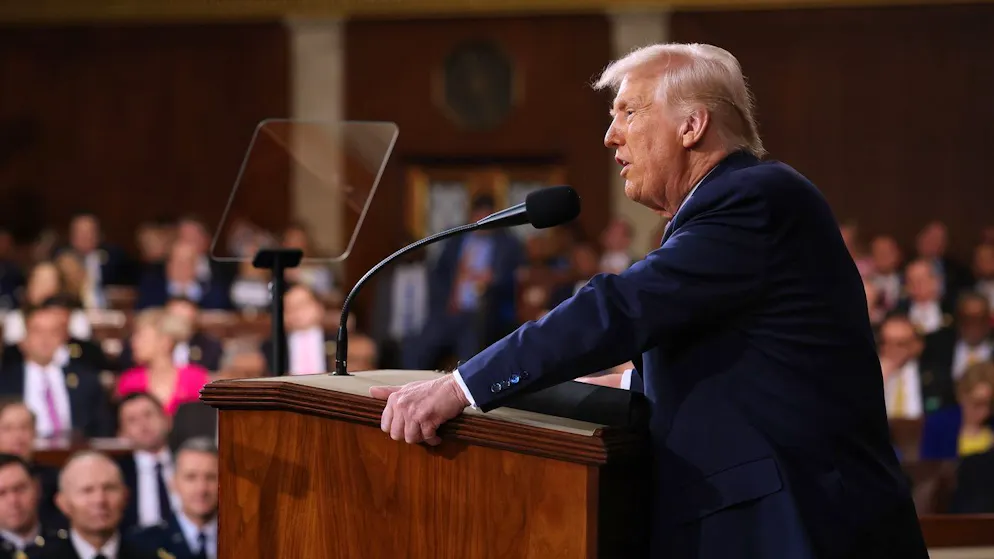 US-Präsident Donald Trump bei einer Rede vor dem Kongress. (Archiv)