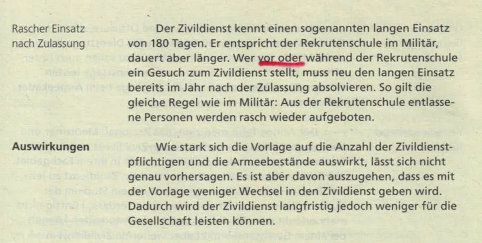 The underlined two words in the voting booklet are incorrect.