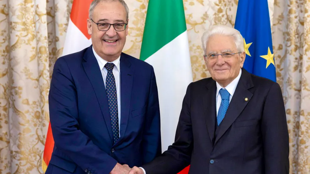 Le président de la Confédération Guy Parmelin a rencontré le président de la République italienne Sergio Mattarella mardi au Quirinale à Rome.
