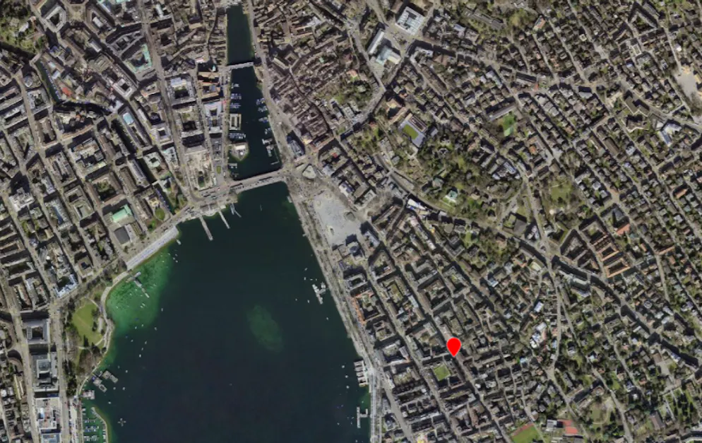 Die Adresse Dufourstrasse 70 liegt im Zürcher Kreis 8 am rechten Zürichseeufer. Hier wohnte Rosa Sticki-Makow.