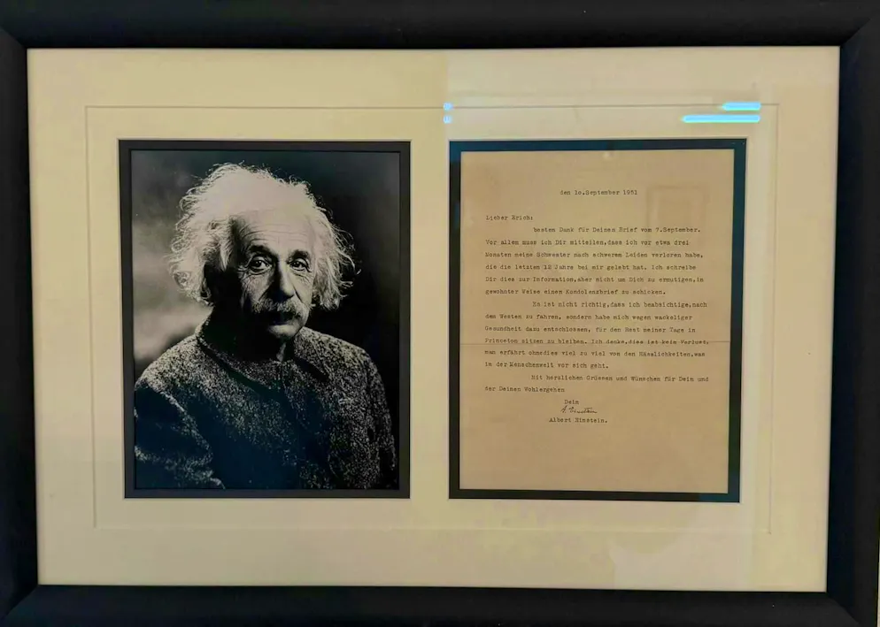 Autograph dealer Markus Brandes. Letters from Albert Einstein are also in Brandes' possession.