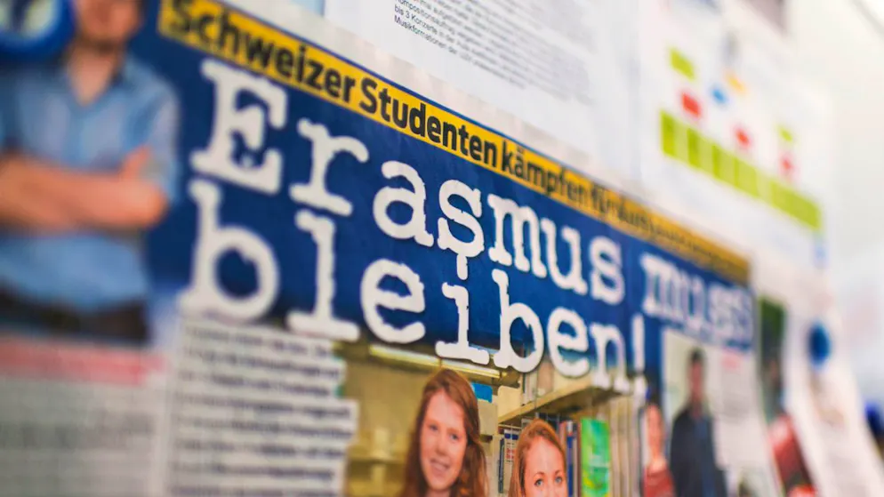 Mit hauchdünnem Mehr spricht sich die zuständige Ständeratskommission für die Assoziierung der Schweiz am EU-Bildungsprogramm Erasmus plus aus. (Archivbild)