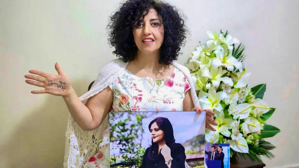 ARCHIVE - In this photo released by the Narges Foundation Archive via AP, Nobel Peace Prize laureate Narges Mohammadi is seen after being temporarily released from prison on Wednesday, Dec. 4, 2024. Photo: Uncredited/Narges Foundation Archive/AP/dpa