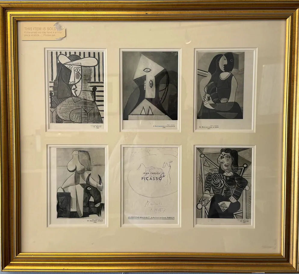 Autogrammhändler Markus Brandes. Zwar kein vollständiges Bild von Picasso, dafür «nur» eine kleine «Kritzelei» von dem Künstler.