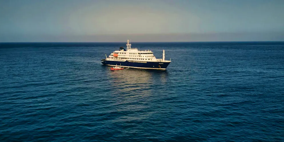 Hantavirus: Cruise ship allowed to call at Canary Islands - Gallery. The MV Hondius is anchored off Cape Verde in the Atlantic Ocean.