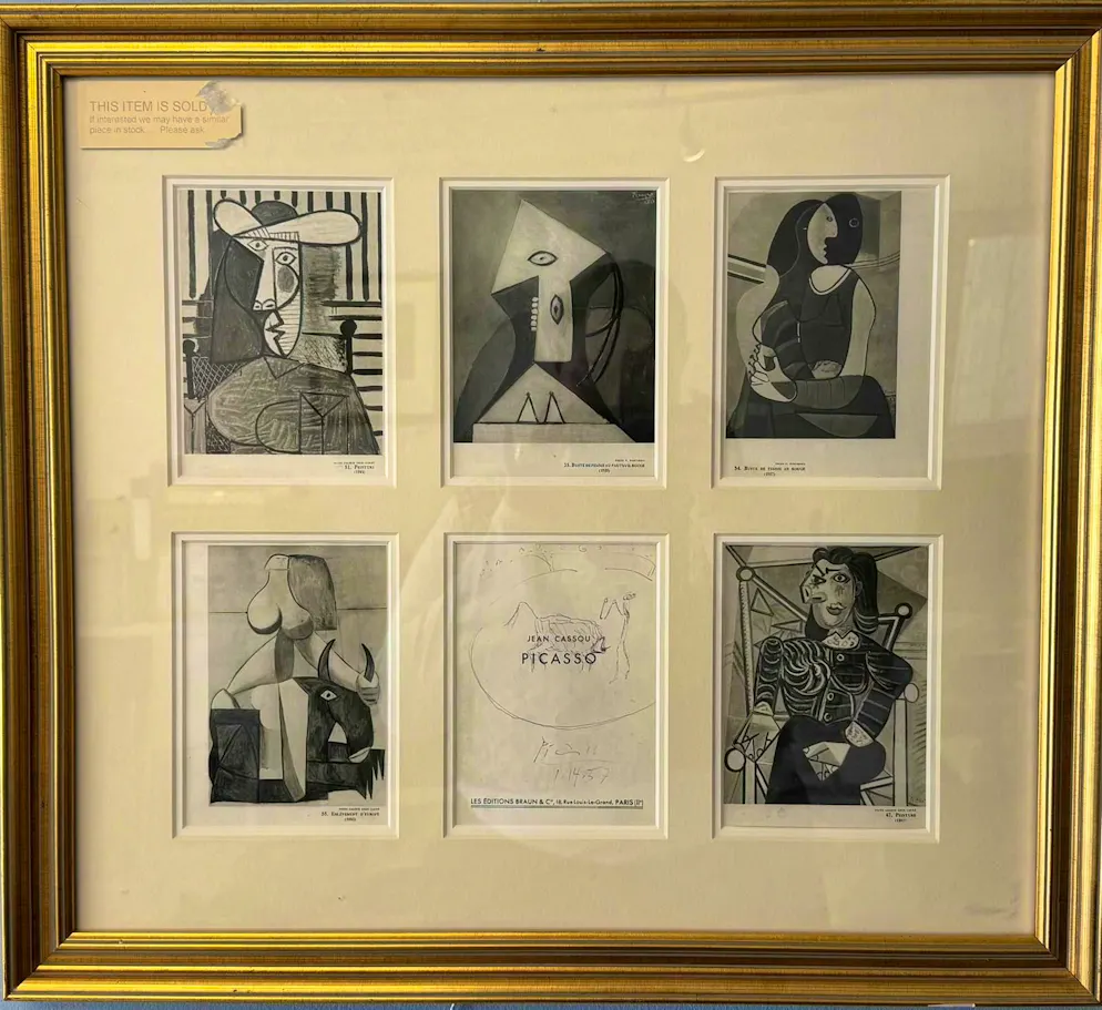 Autograph dealer Markus Brandes. Not a complete painting by Picasso, but "only" a small "doodle" by the artist.