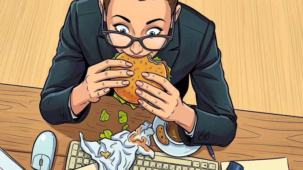 Anyone who eats at their desk is sure to get their keyboard dirty.