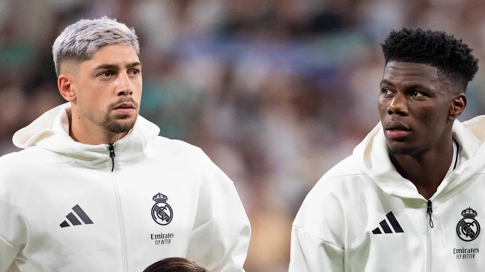 Aurelien Tchouameni (r.) zoffte sich mit Federico Valverde. 