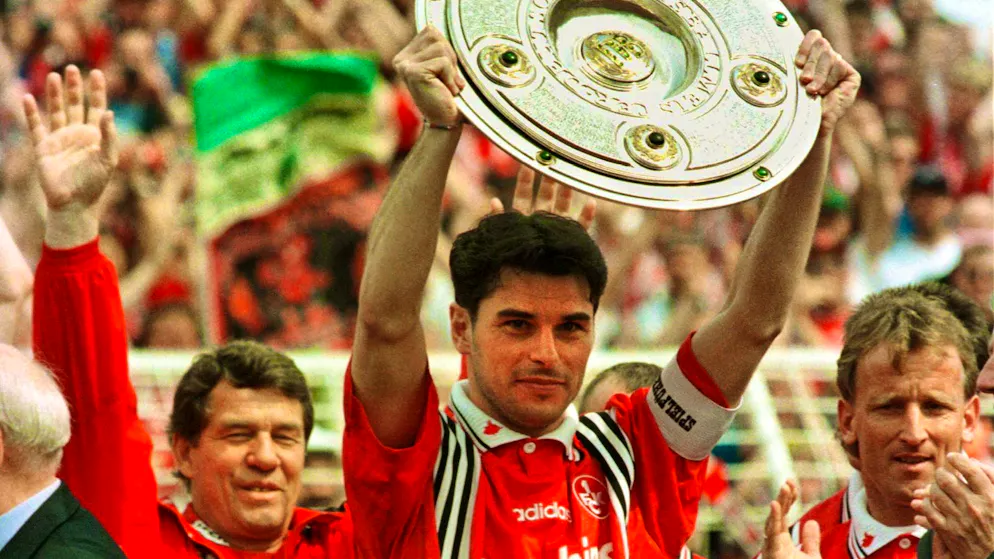 Ciriaco Sforza lifted the championship trophy in 1998.