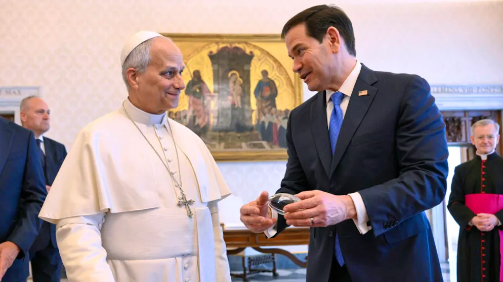 I due connazionali sono stati a colloquio per circa 45 minuti.