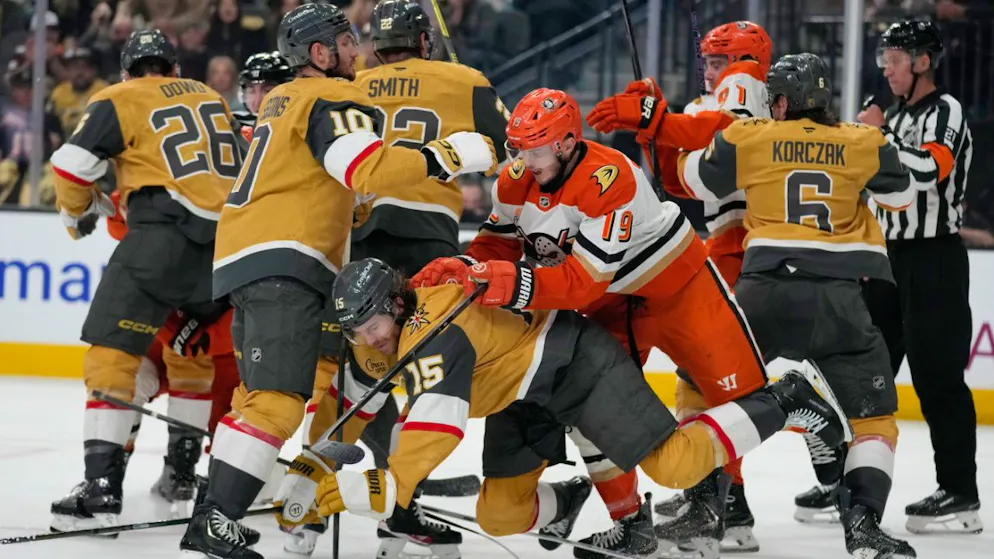 Die Anaheim Ducks waren im zweiten Viertelfinal-Spiel den Vegas Golden Knights überlegen