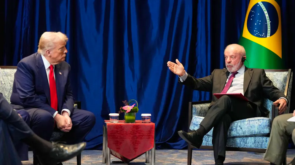 Comme en Malaysie en octobre dernier (photo), Donald Trump et Lula se sont rencontrés jeudi à la Maison Blanche. Les échanges y ont été constructifs d'après les deux présidents.