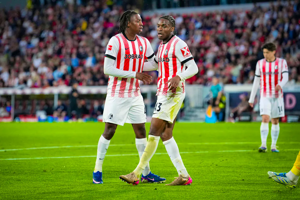 Johan Manzambi (left) and Bruno Ogbus want to win the Europa League with Freiburg.