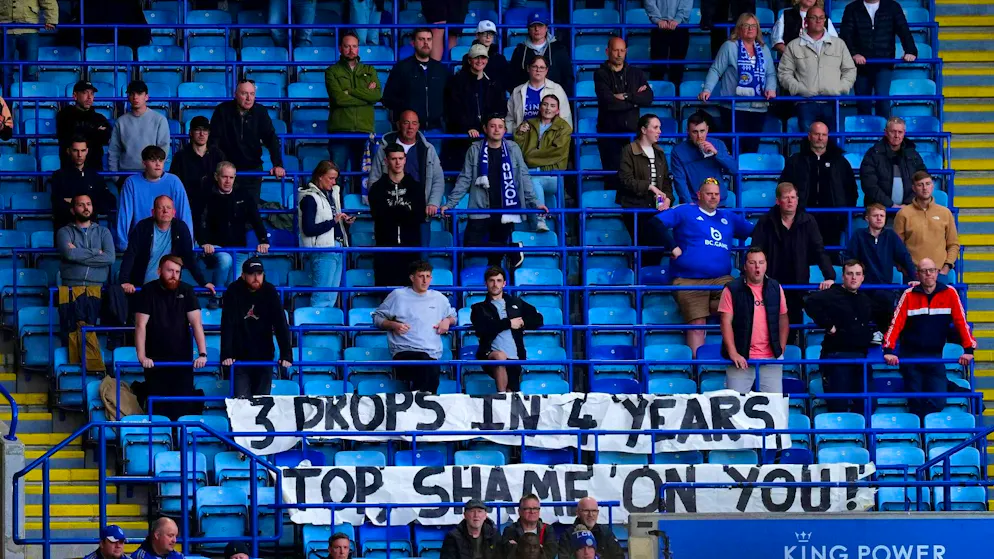 "Three relegations in four years - shame on you!": The high expectations of Leicester fans could not be met.