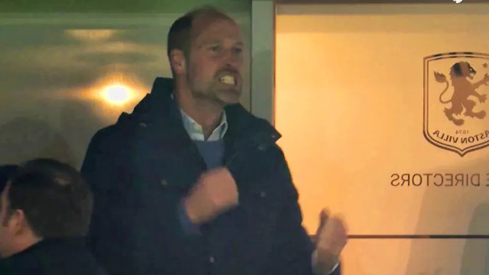 Royaler Jubel im Video. Prinz William dreht bei Aston-Villa-Sieg vor Freude durch
