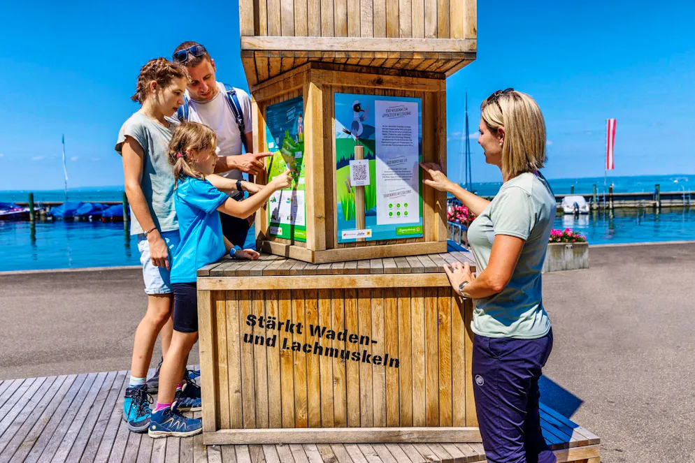 Idées d'excursions CFF été 2026 - Appenzellerland. Départ de la randonnée: cette randonnée divertissante commence dans le port de Rorschach, puis mène à Heiden via le chemin de fer à crémaillère.