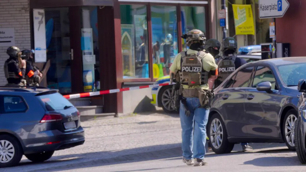 After several hours. Hostage-taking at bank in Germany ends