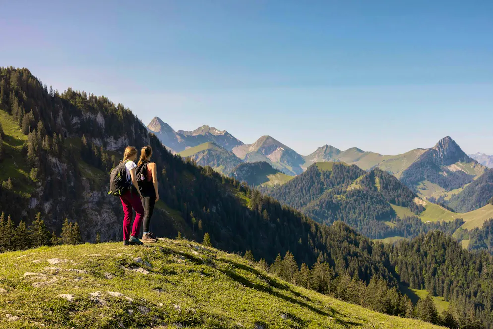 Idées d'excursions CFF été 2026 - Gruyère/Greyerzerland. La montagne de Vounetz est également un paradis de la randonnée.