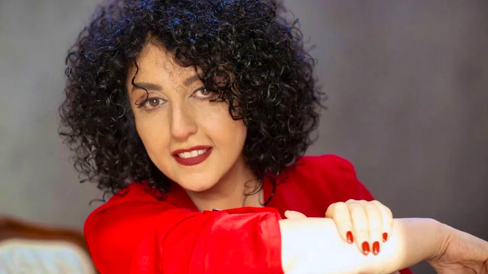 HANDOUT - This photo provided by the Narges Mohammadi Foundation on May 02, 2026 shows Narges Mohammadi posing for a portrait on February 9, 2025. Photo: Nooshin Jafari/Narges Mohammadi Foundation/AP/dpa (archive image)